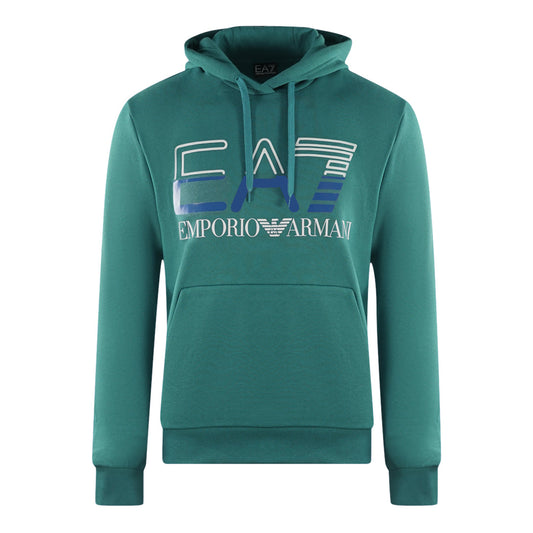 Ea7 Large Brand Logo Mediterranea Hoodie