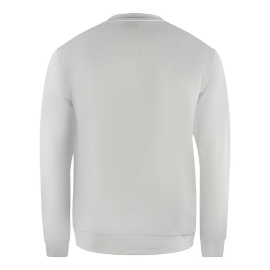 Ea7 Box Logo White Sweatshirt 3RPM60 PJ05Z 1100