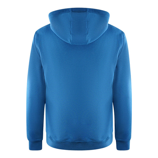 Ea7 Embossed Box Logo Dark Blue Hoodie