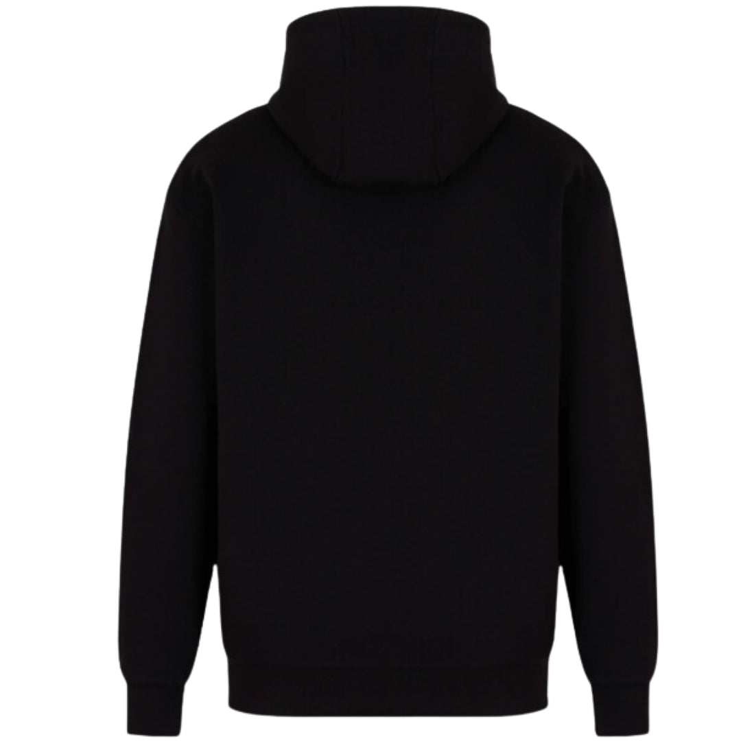 Ea7 Multi Coloured Brand Logo Black Hoodie