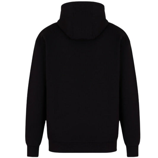Ea7 Multi Coloured Brand Logo Black Hoodie