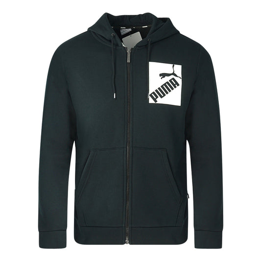 Puma Big Logo Fz Black Zip Fl Hoodie 597248 01