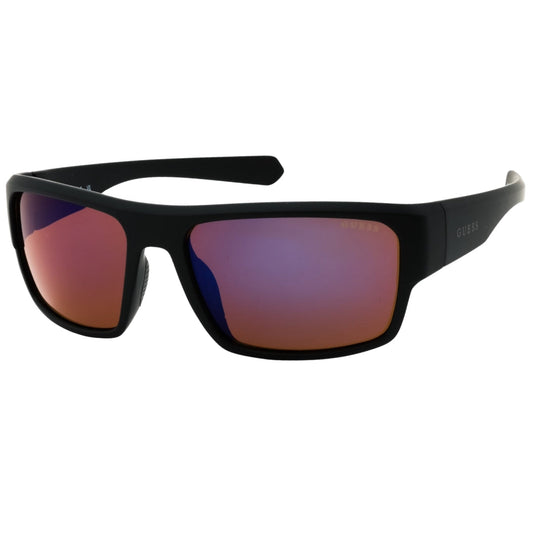 Guess Black Curved Frame Wrap Sunglasses GF5115 05C