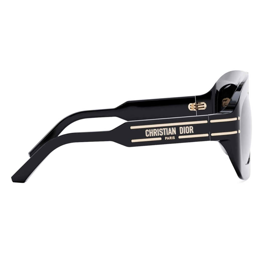 Dior Diorsignature M1U Cd40133I 10A1 01B Black Frame Smoke Grey Lens Sunglasses Womens