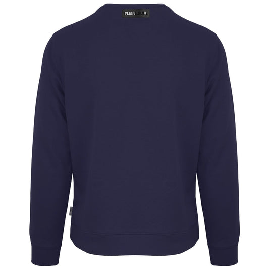 Plein Sport Large Branded Logo Tiger Navy Blue Jumper S