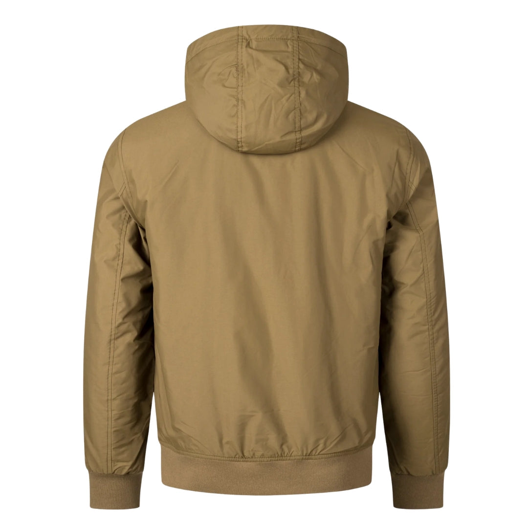 FRED PERRY J2585 P96 SHADED STONE PADDED HOODED BRENTHAM JACKET S