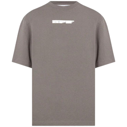 Off-White Teddy Arrow Logo Over Skate Fit Steel Iron T-Shirt