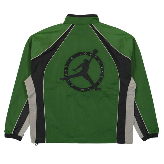 Off-White X Nike Jordan Logo Green Track Jacket S
