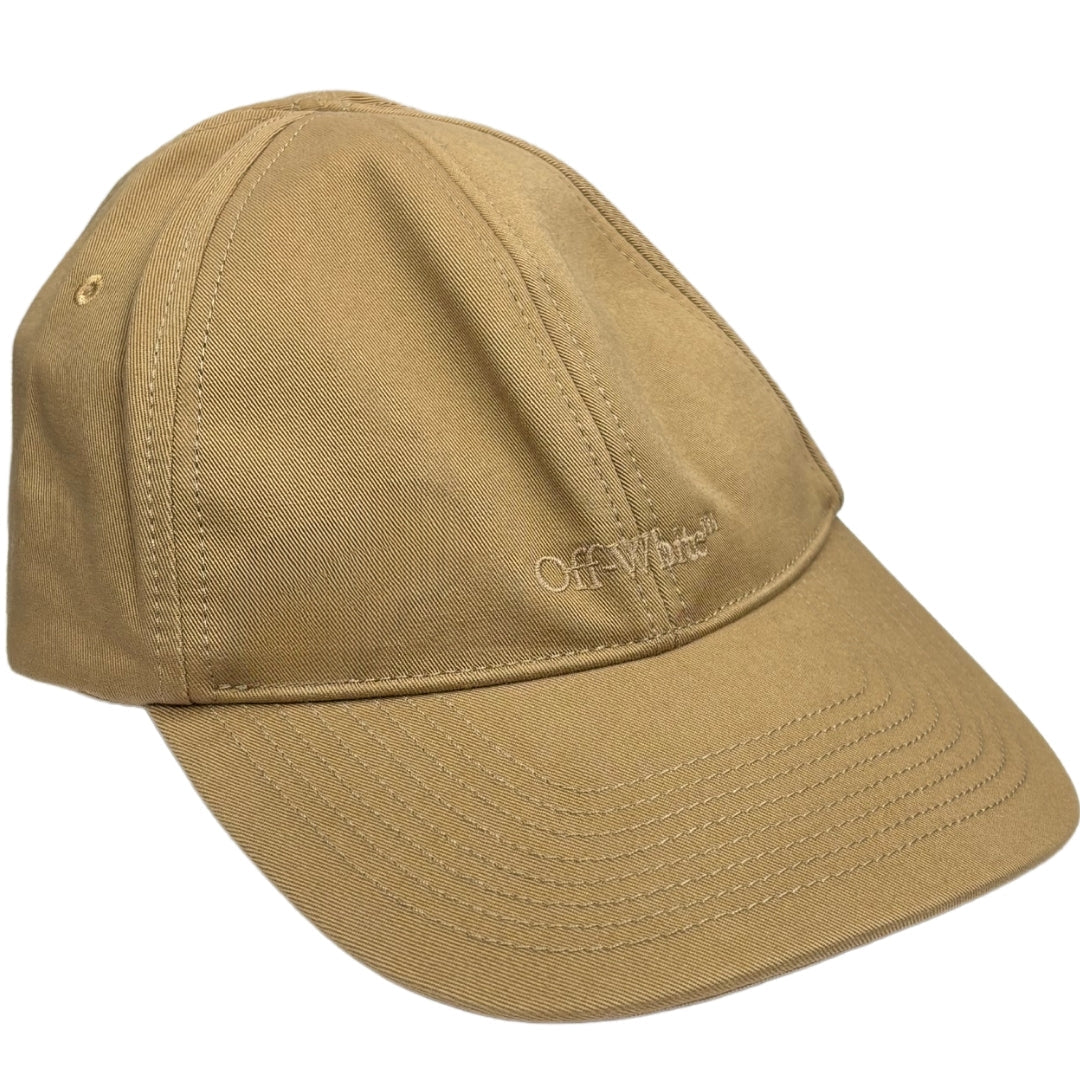 Off-White Monotone Logo Baseball Cap Beige OMLB040G21FAB0016101