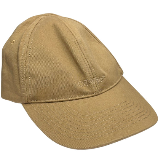 Off-White Monotone Logo Baseball Cap Beige OMLB040G21FAB0016101