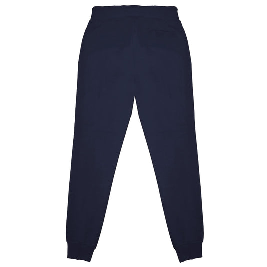 Plein Sport Large Signature Logo Navy Blue Sweatpants S