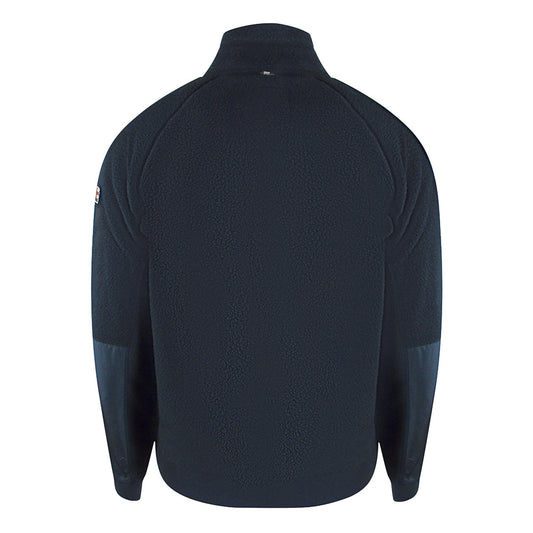 Aquascutum Active One Colorherpa Navy Rf002 11 Navy Blue Sherpa Jacket Male - Style Centre Wholesale