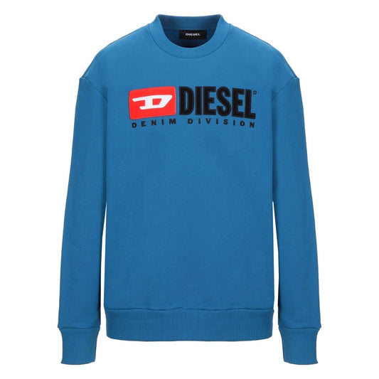 Diesel Divison Logo Blue Sweatshirt S Ginn Div 8Ek