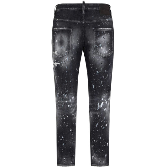 Dsquared2 Skater Jean Paint Splatter Black Wash Jeans S71Lb1396 S30503 900