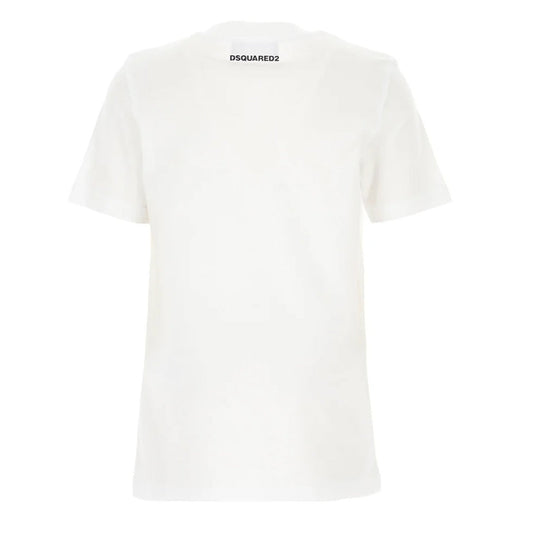 DSQUARED2 S74GD0562 S22427 100 BRIGHT WHITE T-SHIRT Mens M