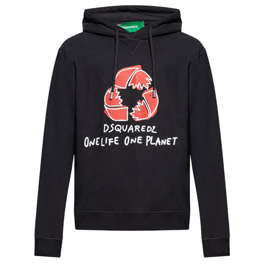 Dsquared2 One Life one Planet Black Hoodie XS