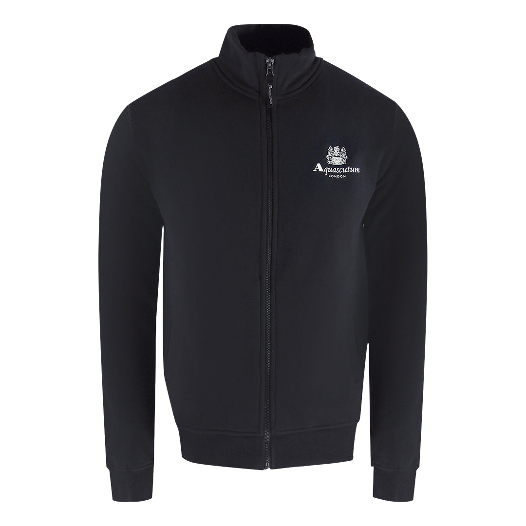 Aquascutum Active Zip Up Black Sweatshirt SW004 16