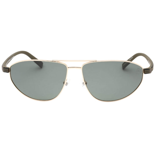 Timberland Green Polarized Lens Gold Sunglasses TB9324 32R