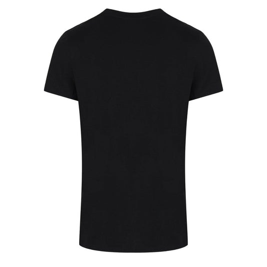BALMAIN TH01601I296 Balmain Resort Logo Black T-Shirt EAB BLACK T-SHIRT MALE S