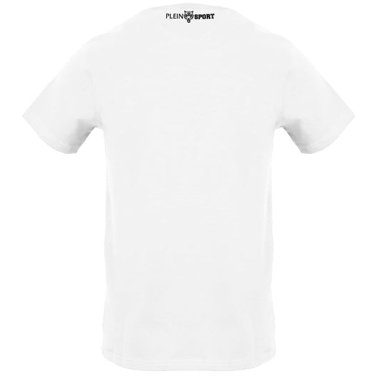 Plein Sport Large Signature Logo White T-Shirt S
