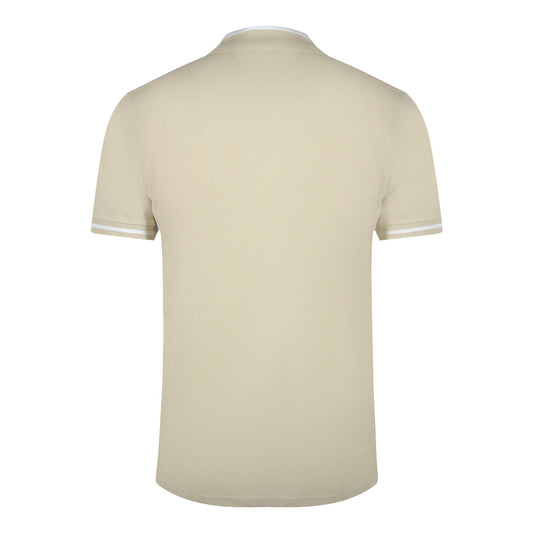 Cavalli Class Bold Stripe Beige Sand Polo Shirt TXT64R KB002 03528