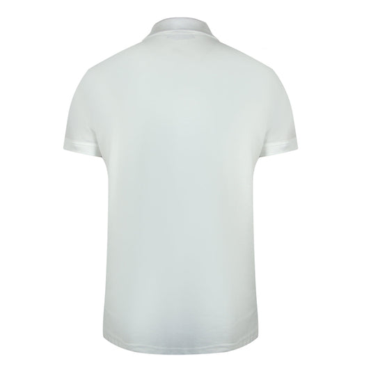 Cavalli Class Vibrant Floral Logo Off White Polo Shirt TXT64L JD060 00533
