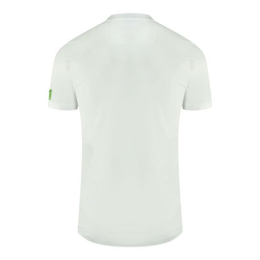 Dsquared2 Green Icon Box Logo on Sleeve White Underwear T-Shirt D9M204720 113