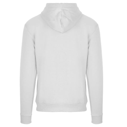 Aquascutum Classic Embossed Signature Logo White Zip Up Hoodie