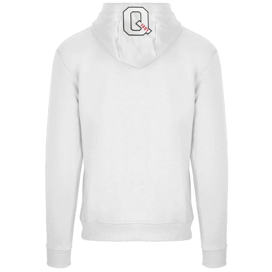 Aquascutum Classic Large A Logo White Zip Up Hoodie