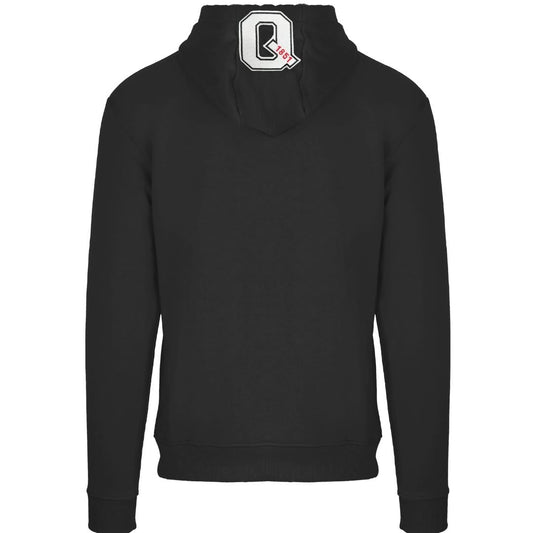 Aquascutum Classic Large A Logo Black Zip Up Hoodie