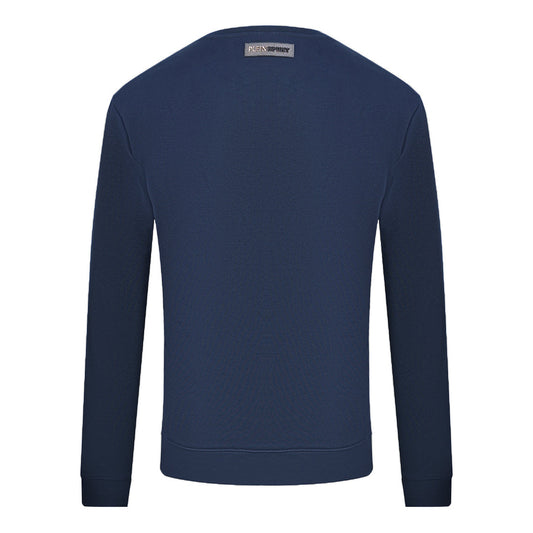 Philipp Plein Sport Circle Logo Navy Blue Jumper