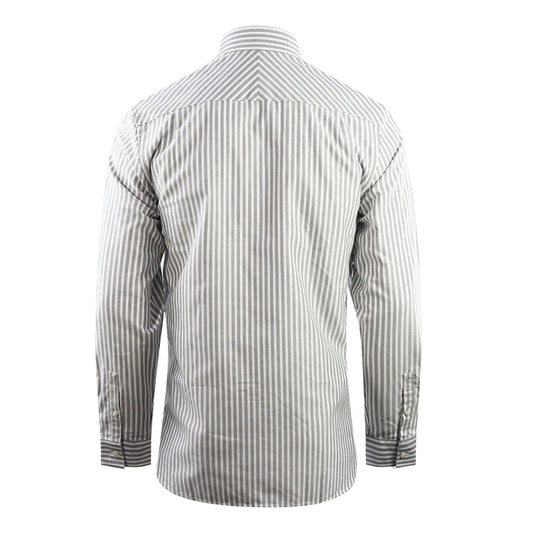 Fred Perry Casual Striped Dark Carbon Oxford Shirt