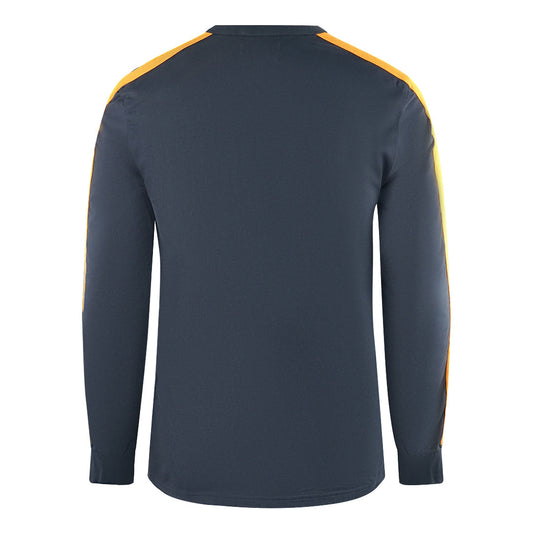 Fred Perry Botanical Dye Long Sleeve Navy Blue T Shirt