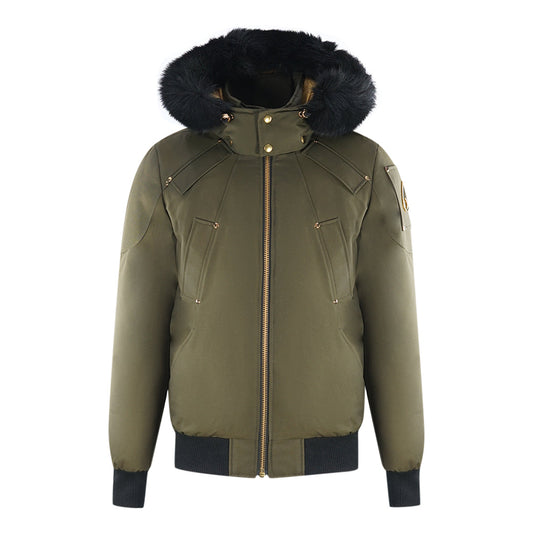 Moose Knuckles Little Rapids Army Green Bomber Down Jacket M39MB000G 775