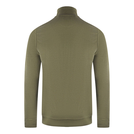 Lyle Scott Golden Eagle Chest Logo Green Zip Up Jumper
