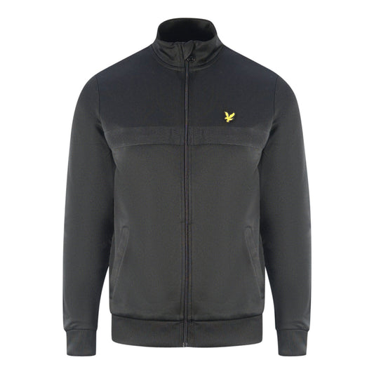 Lyle & Scott Golden Eagle Chest Logo Black Zip Up Jumper ML1404V Z865