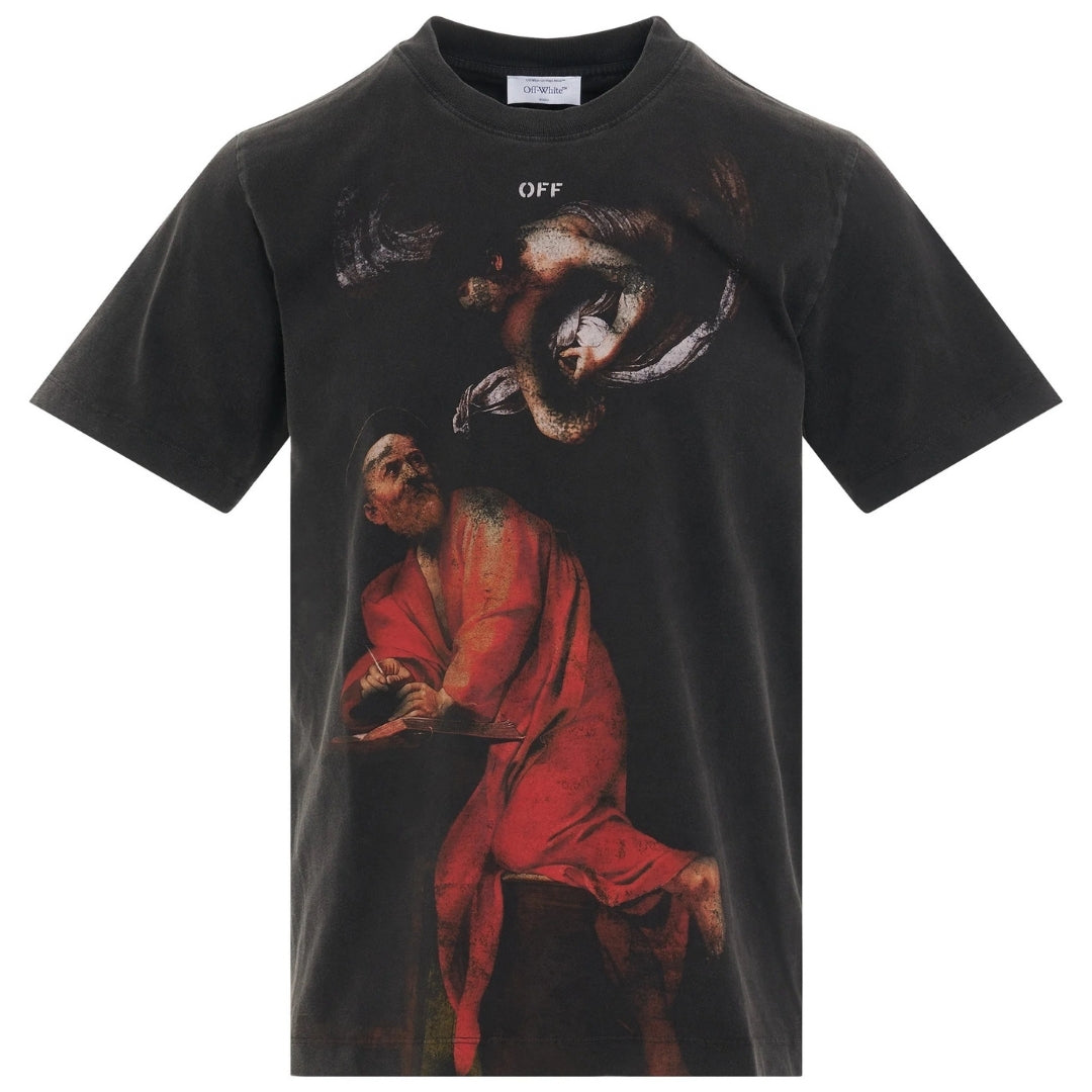Off White St Matthew Slim Black T Shirt