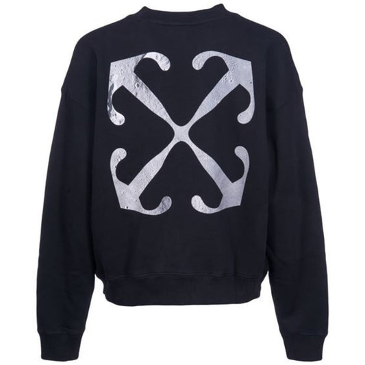 Off White Lunar Arrow Skate Fit Black Sweatshirt