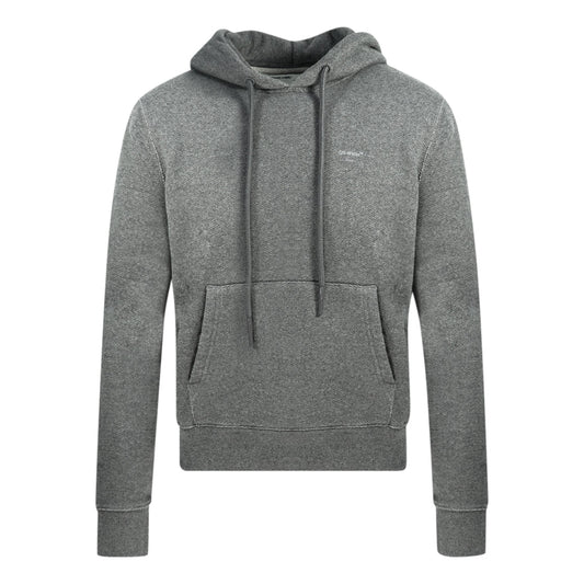Off-White Logo Oversized Grey Hoodie OMBB034R20D25017 0710
