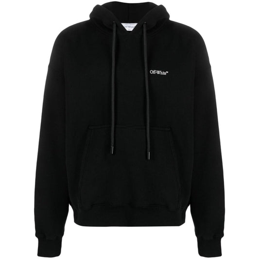 Off White Lunar Arrow Design Black Skate Hoodie