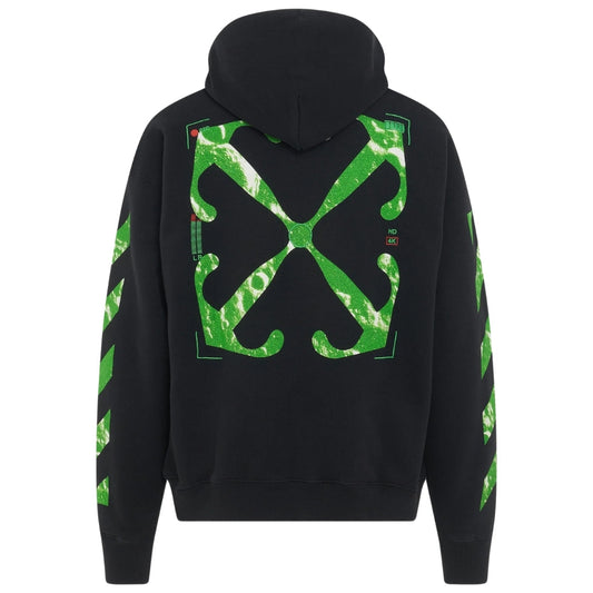 Off White Moon Cam Arrow Black Skate Hoodie