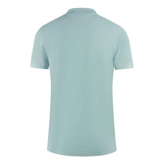 Aquascutum Boxed Logo Light Blue Polo Shirt