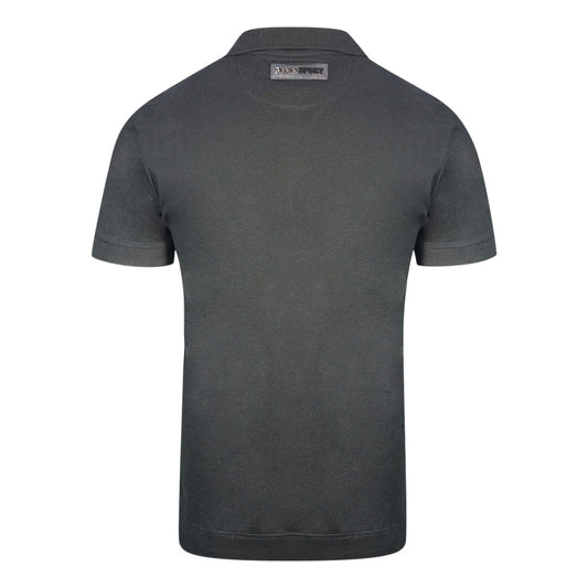 Philipp Plein Sport Circle Chest Logo Black Polo Shirt