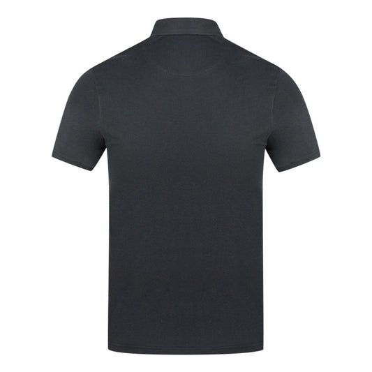 Aquascutum Aldis Crest Chest Logo Navy Blue Polo Shirt QMP026 85