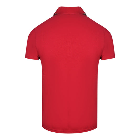 Aquascutum London Bold Logo Red Polo Shirt