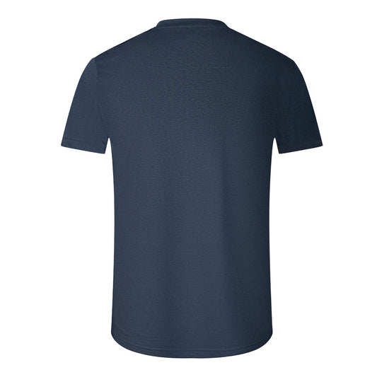 Cavalli Class Scales Design Logo Navy T-Shirt QXT61U JD060 04926