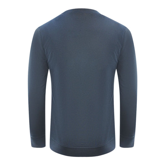 Cavalli Class Piercing Snake Logo Navy Blue Sweatshirt