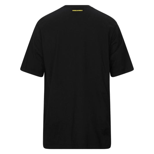 Dsquared2 Hardcore Canadian Maple Leaf Black T Shirt