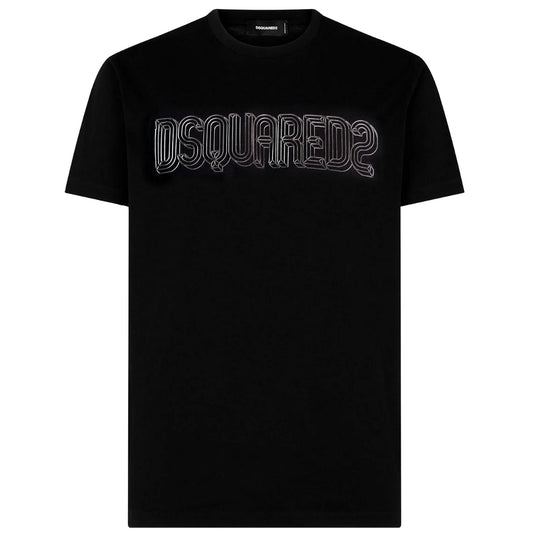 Dsquared2 Brand Logo Cool Fit Black T Shirt