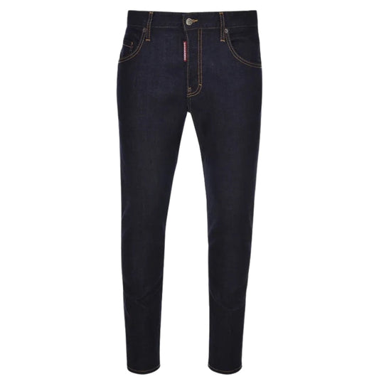 Dsquared2 Skater Jean Italian Address Logo Navy Blue Wash Jeans S74Lb1198 S30664 470